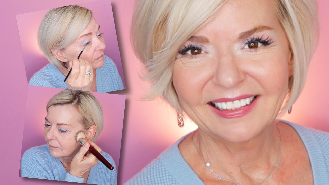 New Makeup + Blue Eyeshadow Over 50!