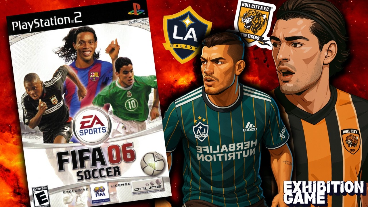 FIFA 06 Gameplay | Hull City vs LA Galaxy | PS2