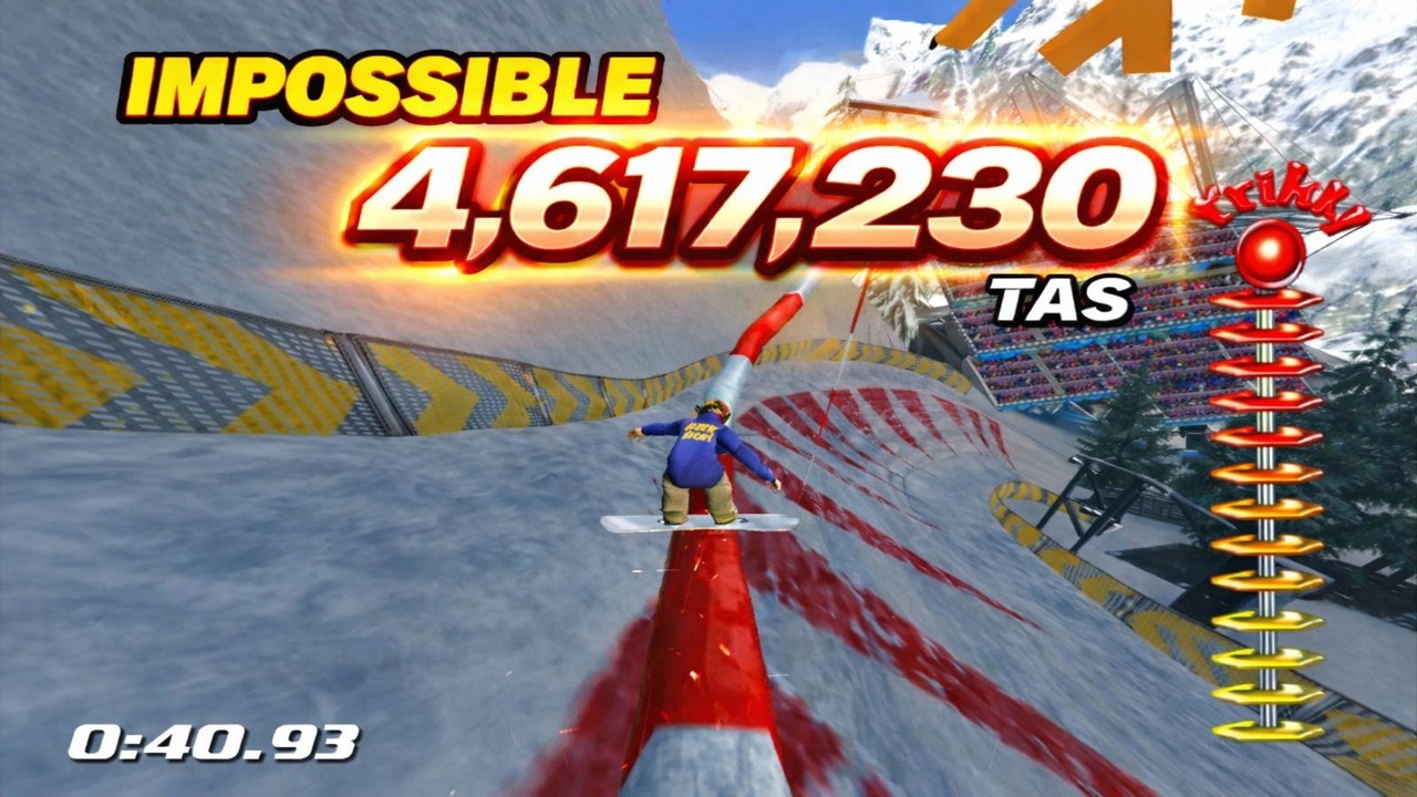 [Увлекательная игра о сноуборде]SSX Tricky Garibaldi Show 4 617 230 MAC PS2 [TAS]