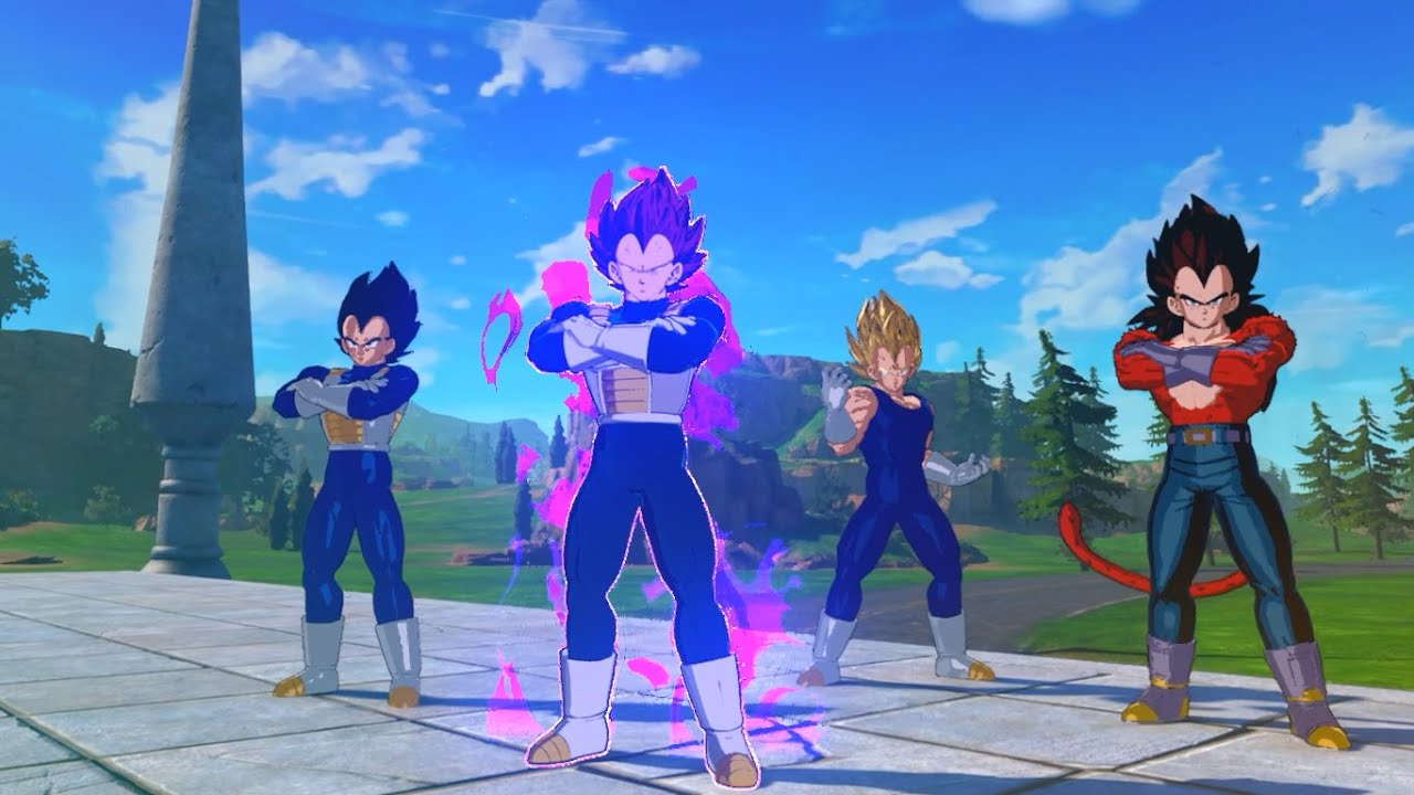Vegeta Forms Vs Trunks Forms - Dragon Ball Sparking! Zero