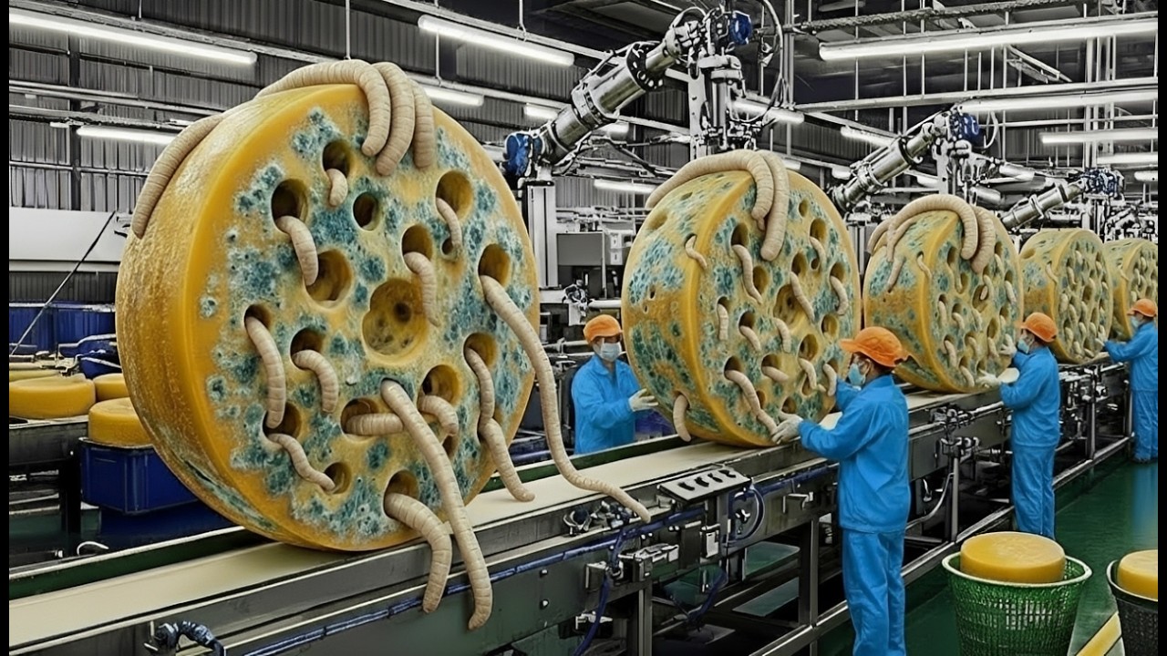 How Italian Worms Gorgonzola Cheese Is Made: From Raw Worms to Gorgonzola Cheese (Full Process)