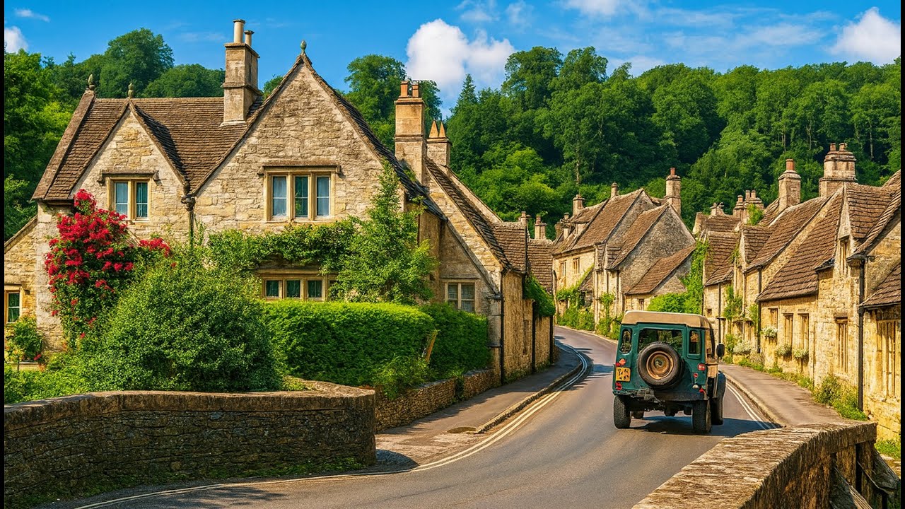 🇬🇧The Most Beautiful Fairy-Tale Village in England (Cotswolds) | Castle Combe Walk