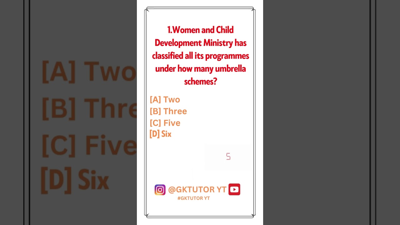 Women & Child Development Ministry classified all its programmes under how many umbrella schemes?