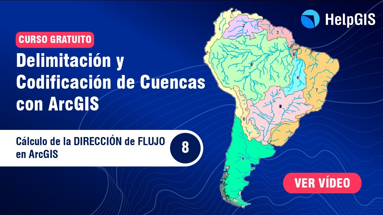Cálculo de la DIRECCIÓN de FLUJO en ArcGIS #08