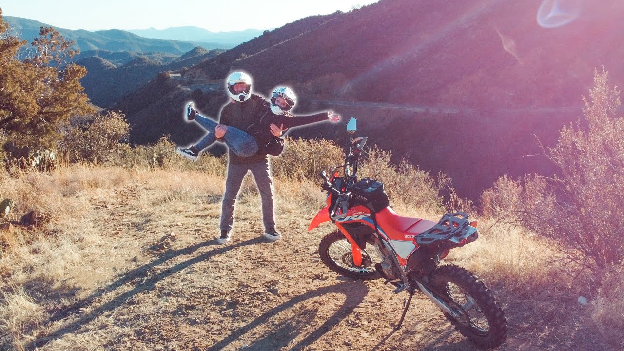 Riding 2 up on a CRF300L?.. Couples Dual Sport Ride Through The Arizona Mountains!
