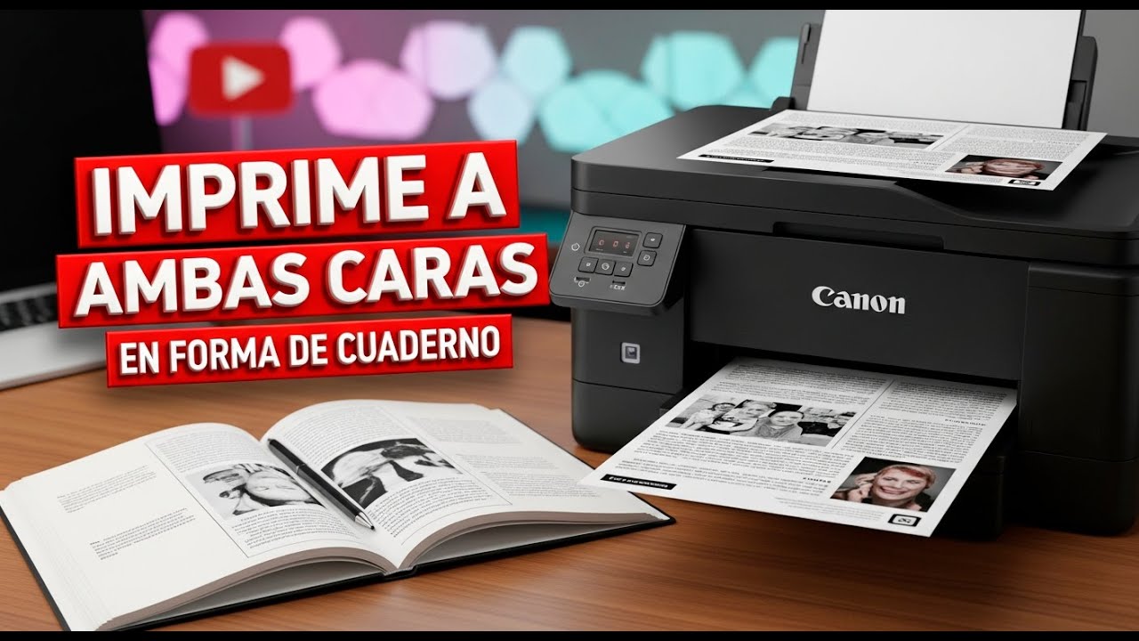 Cómo imprimir a doble cara y encuadernar con Canon G3110