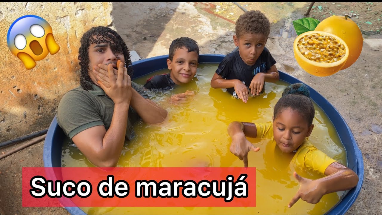 ENCHI A CAIXA D’ÁGUA COM SUCO DE MARACUJÁ 😱