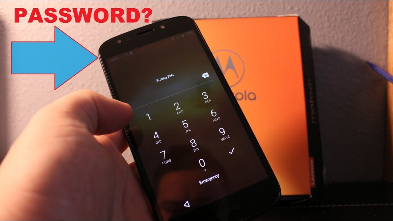 Moto E5 Play  :How to reset FORGOT password , pattern ...