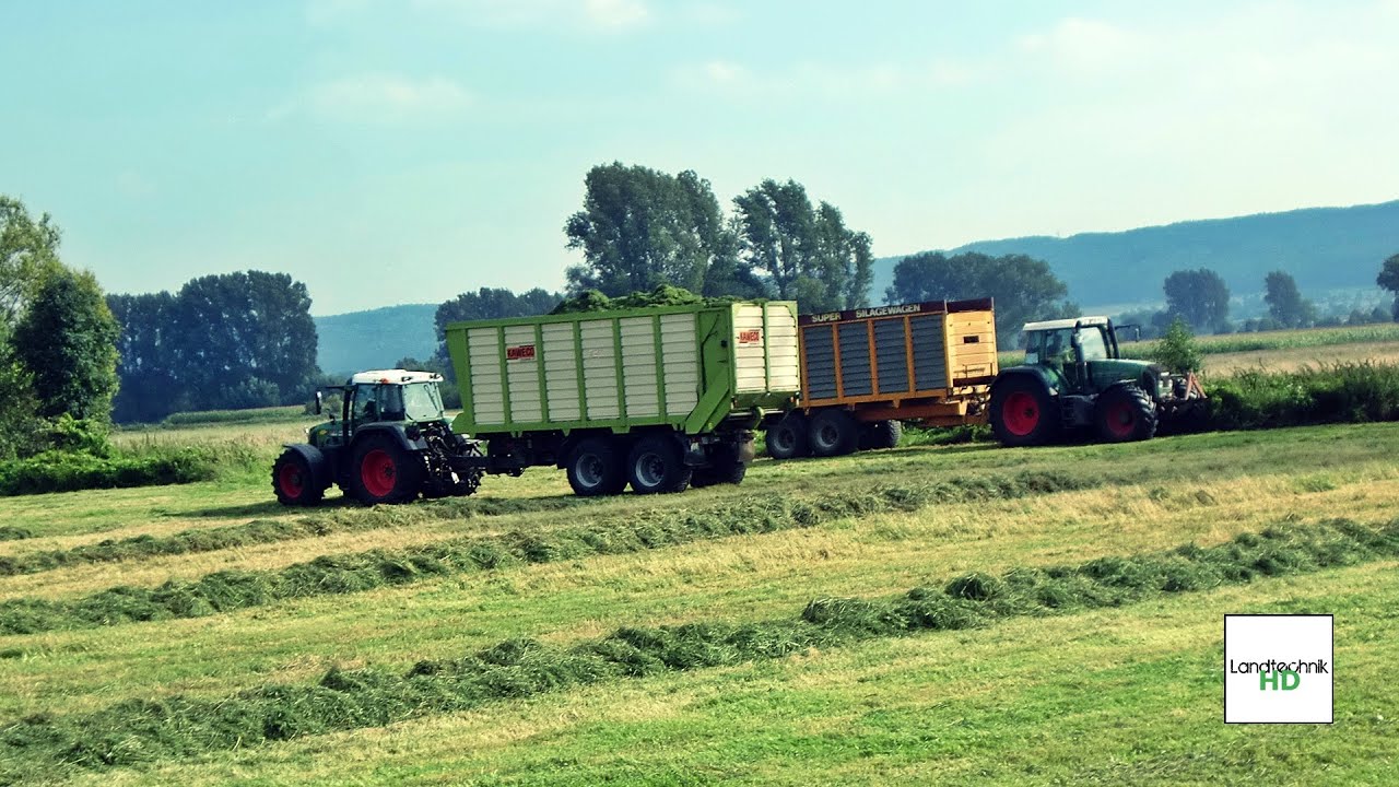 Gras Häckseln für Agrarenergie Hartum (3. Schnitt) [HD]