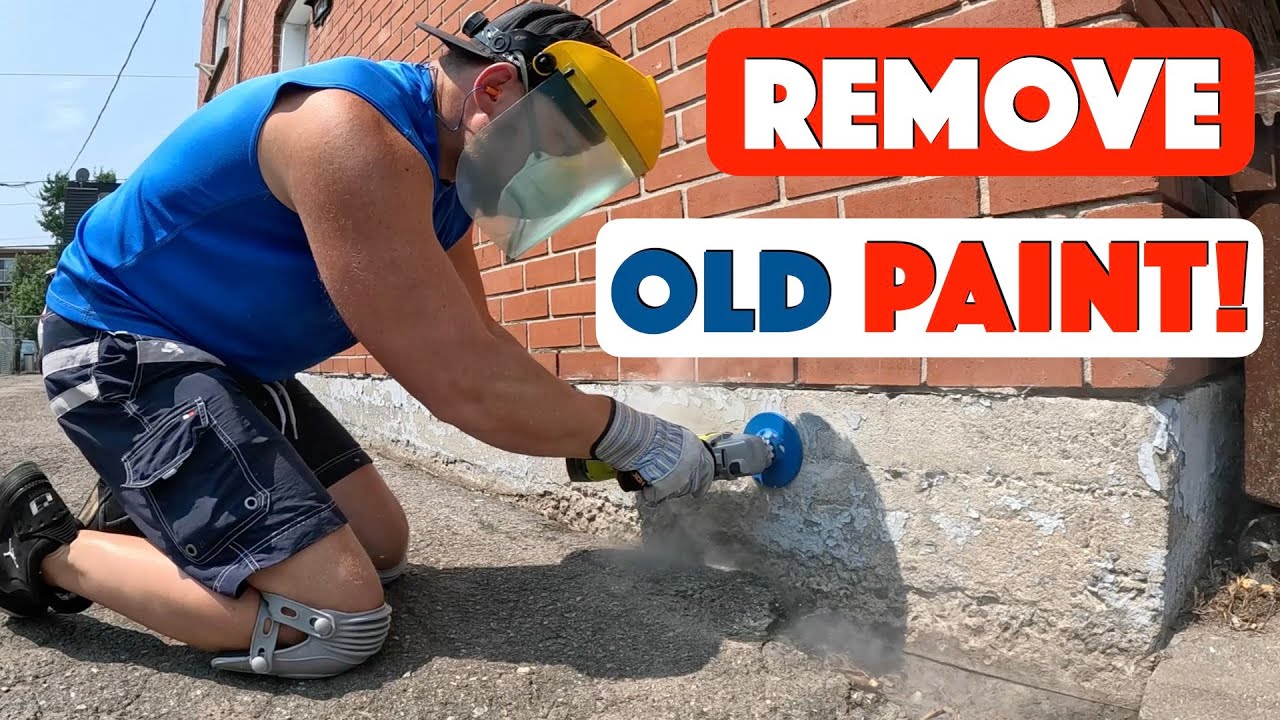 The Fastest Way to Strip Concrete Foundation Paint! 🏠💥