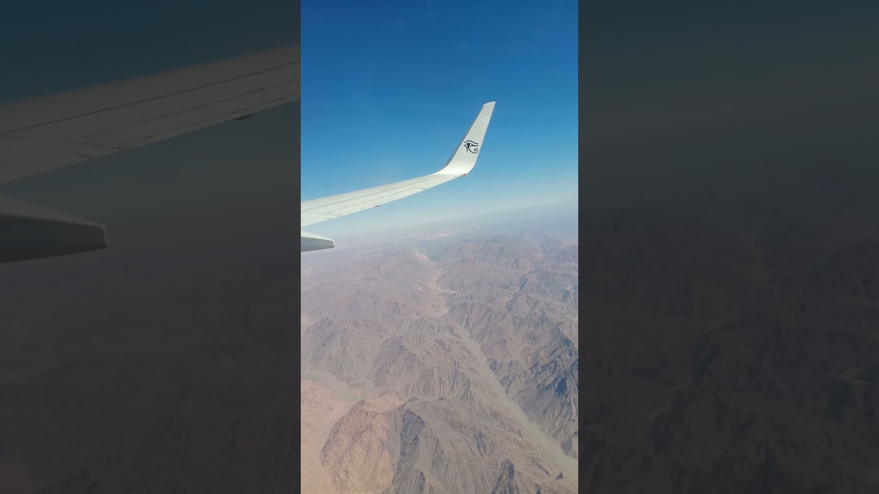 رحله من مطار شرم الشيخ الدولي لمطار القاهرة الدولي علي طائرة فلاي إيجيبت من طراز Boing 737-800