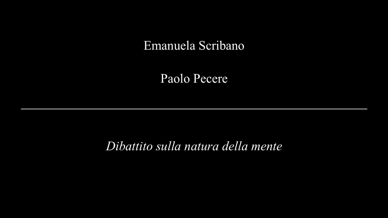 Filosofia in dialogo 2023 - Dibattito sulla natura della mente