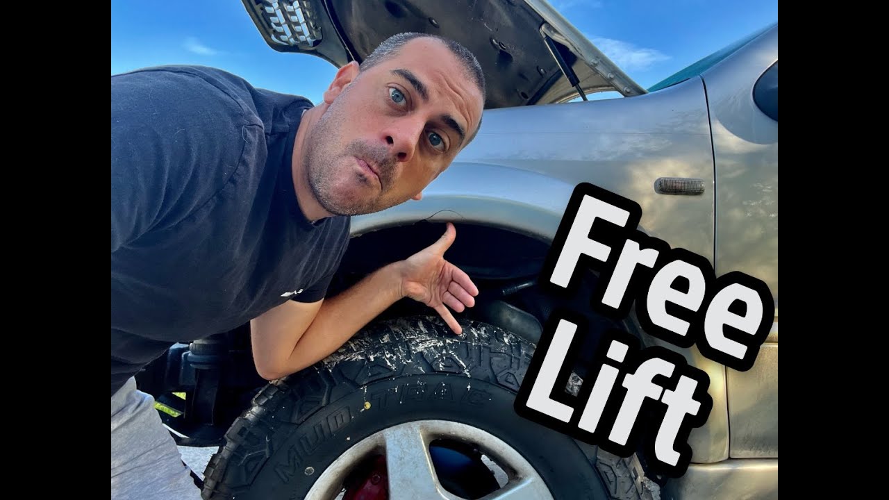 Free way to lift your truck     Indexing torsion bars on Ml55 w163