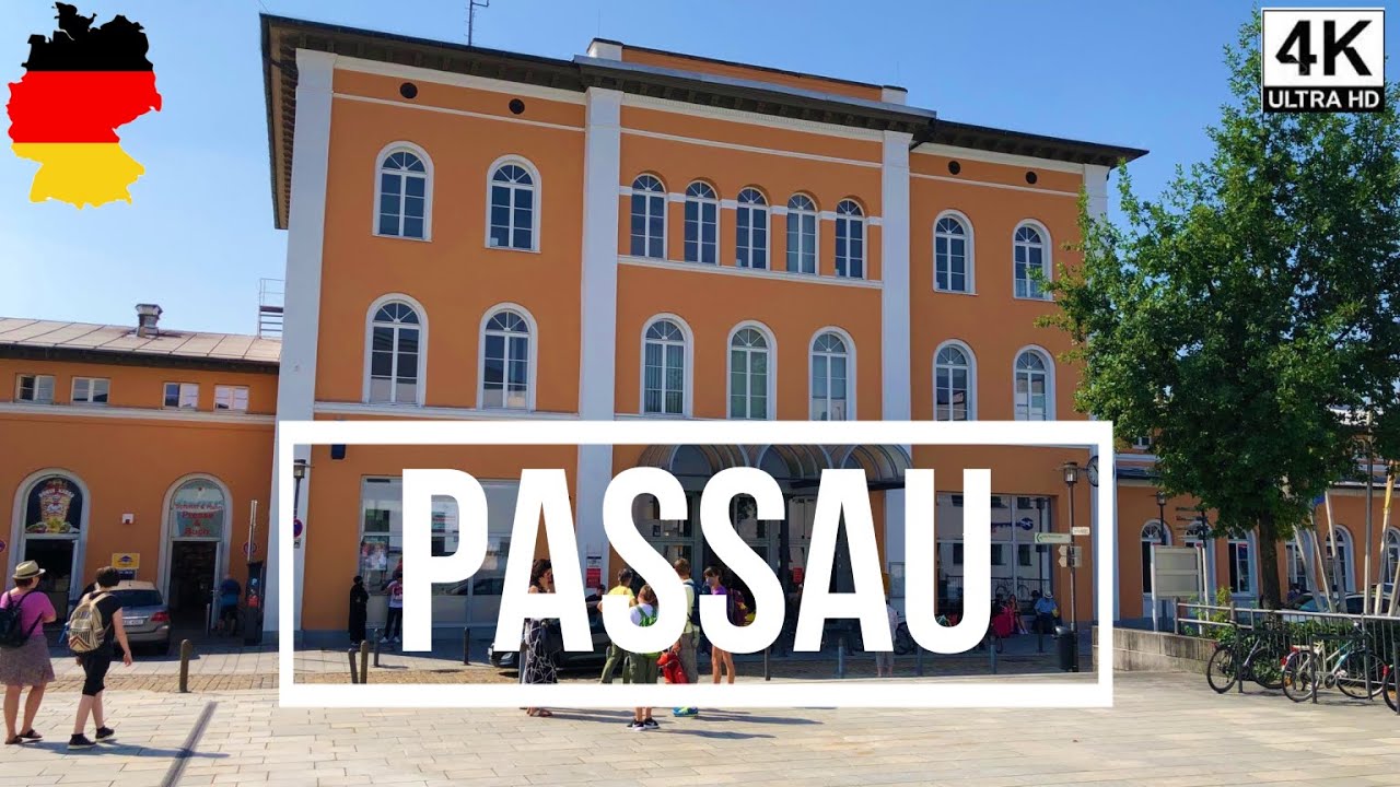 🇩🇪 PASSAU | GERMANY | 4K | PART 1 | Walking tour from the train station to the Ludwigstraße