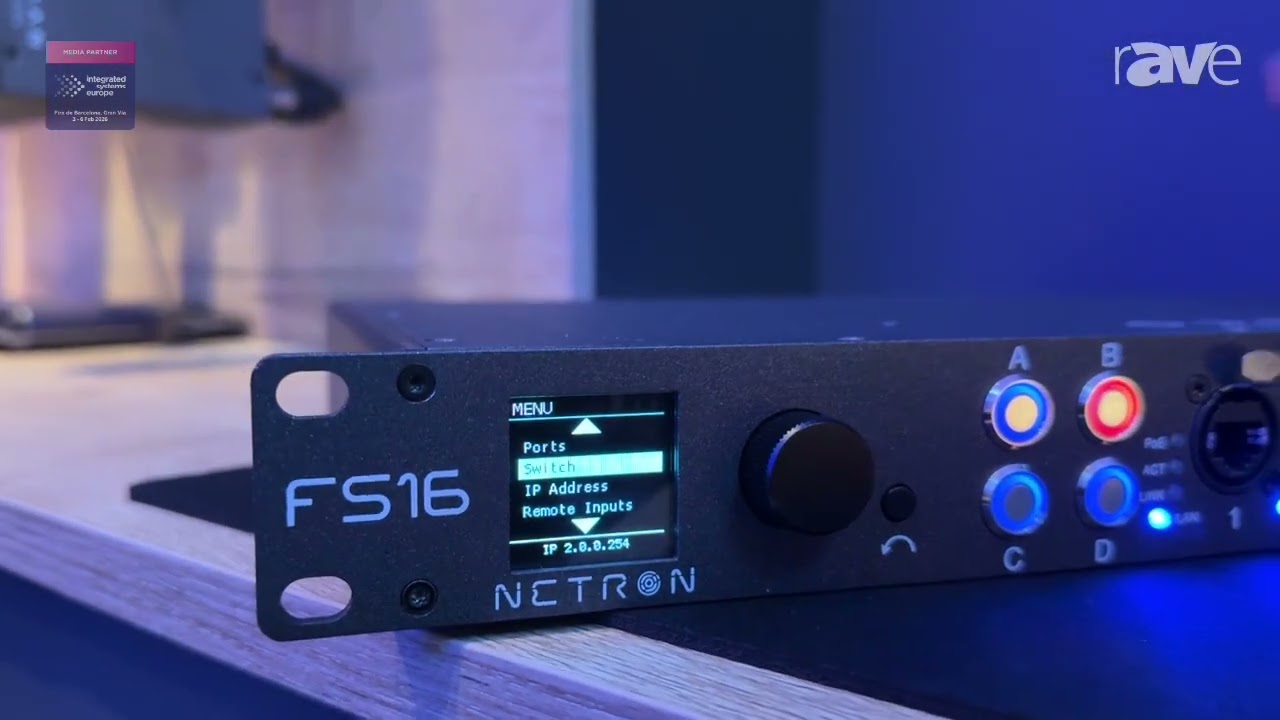 ISE 2026: Obsidian Control System Shows Off Netron FS16 Switch