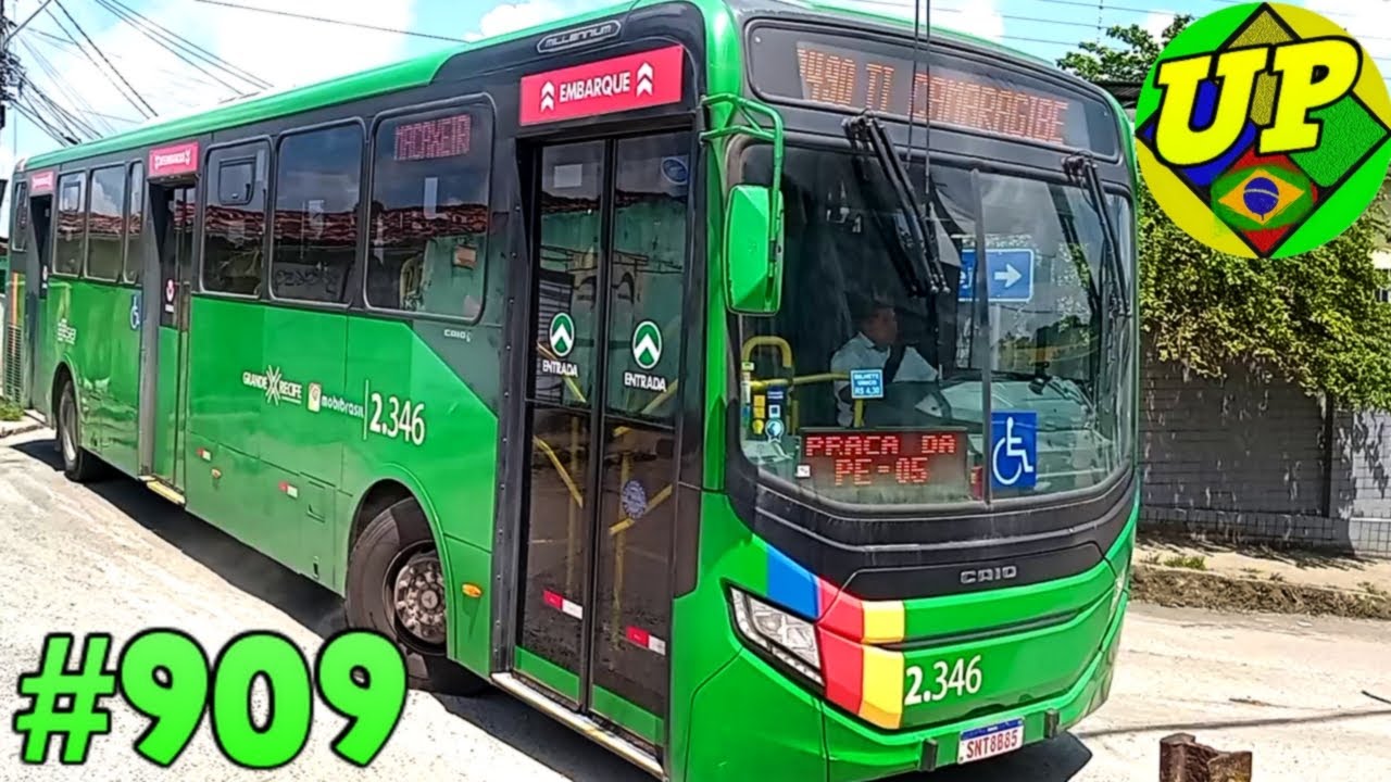 #909 - ÔNIBUS RECIFE - Saída do Ti Camaragibe - Motoristas precisam de muita  atenção nessa esquina