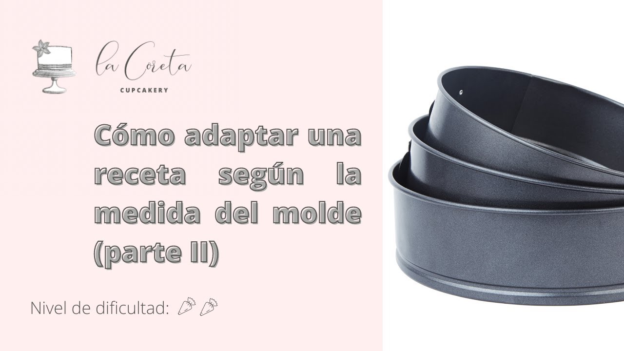 CÓMO ADAPTAR MI RECETA SEGÚN LA MEDIDA DEL MOLDE (PARTE II)