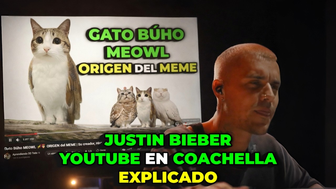 JUSTIN BIEBER se vuelve MEME usando YOUTUBE en COACHELLA | EXPLICADO