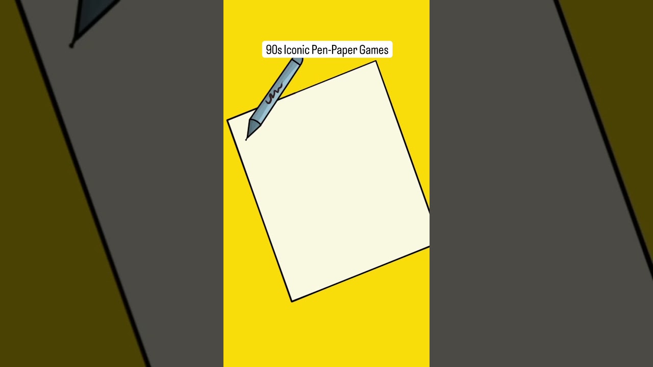 90&rsquo;s iconic pen paper games #games #90s