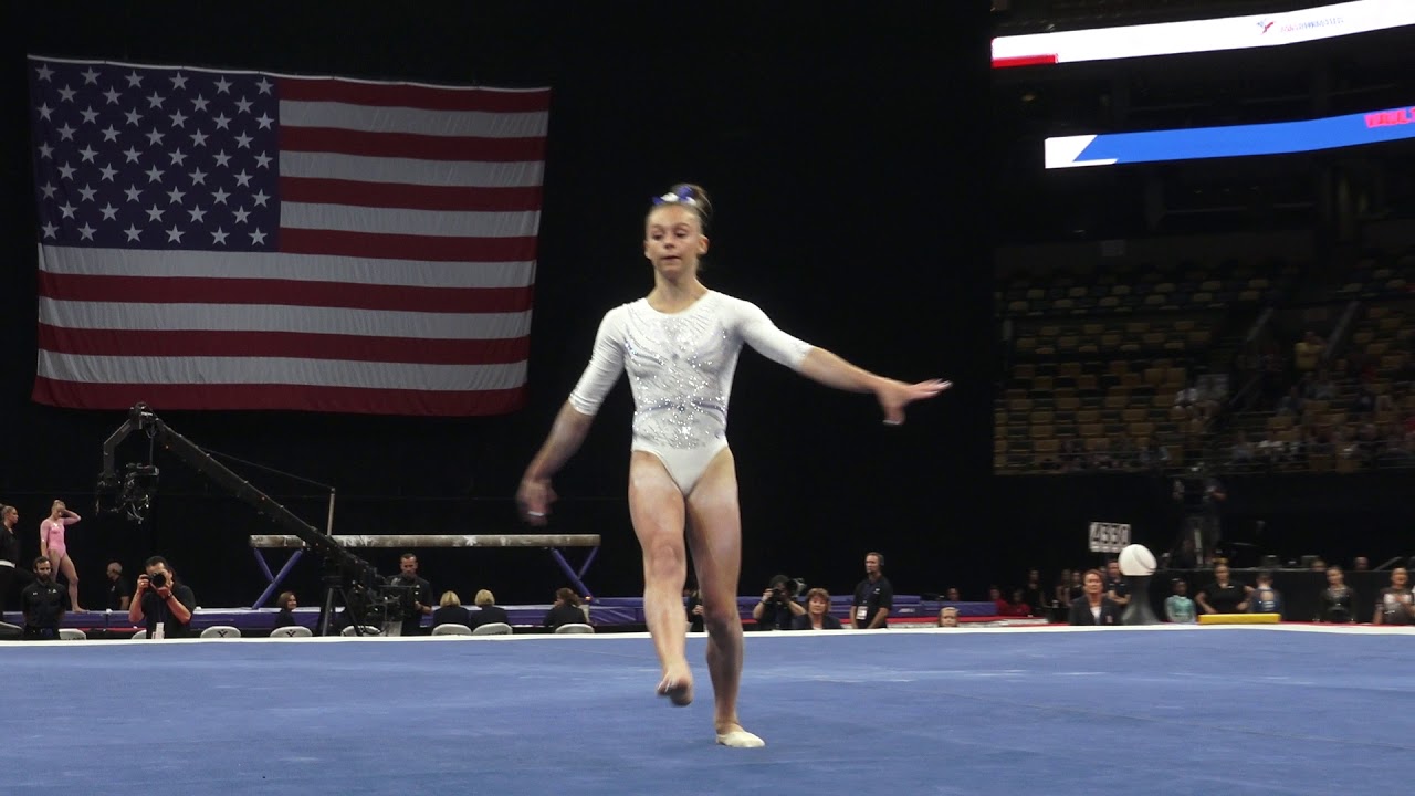 Grace McCallum – Floor Exercise – 2018 U.S. Gymnastics Championships – Senior Women Day 2