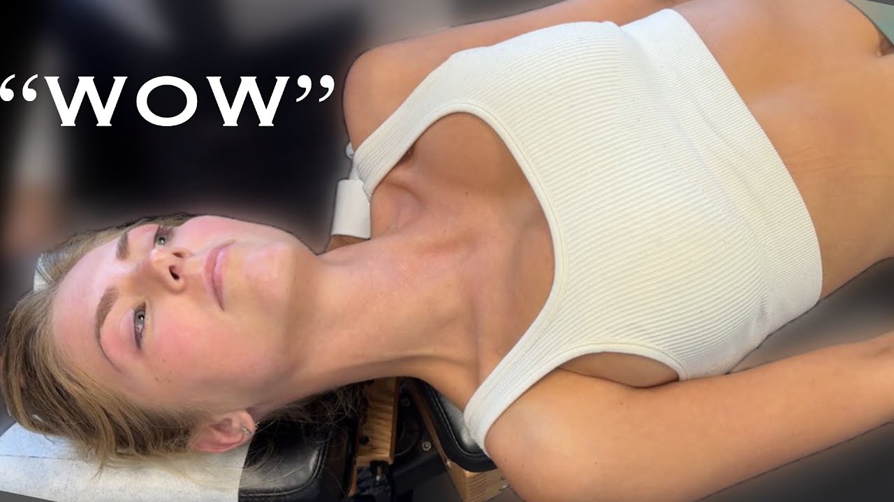 NYC Model LOVES Chiropractic *ASMR JAW BONE & NECK RELIEF CRACKS & CRUNCH + RARE MANUAL THERAPY.
