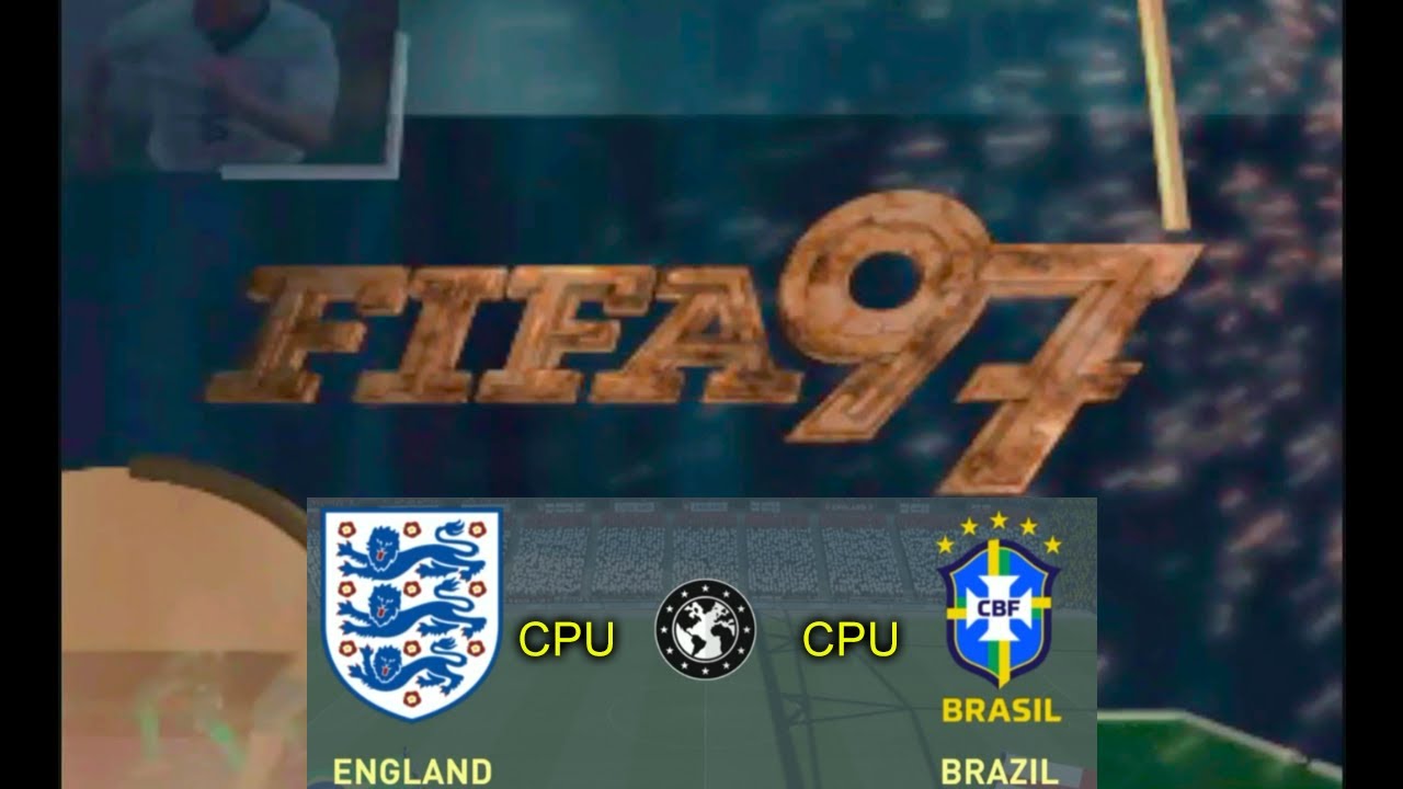 England vs Brazil 🟢FIFA 1997 PS1