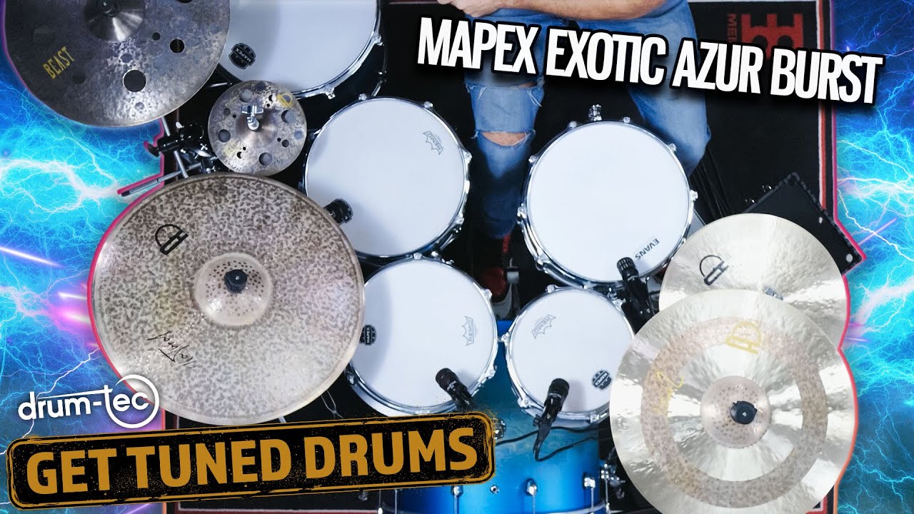 Showcasing 3 different drum tunings on the Mapex Saturn Set