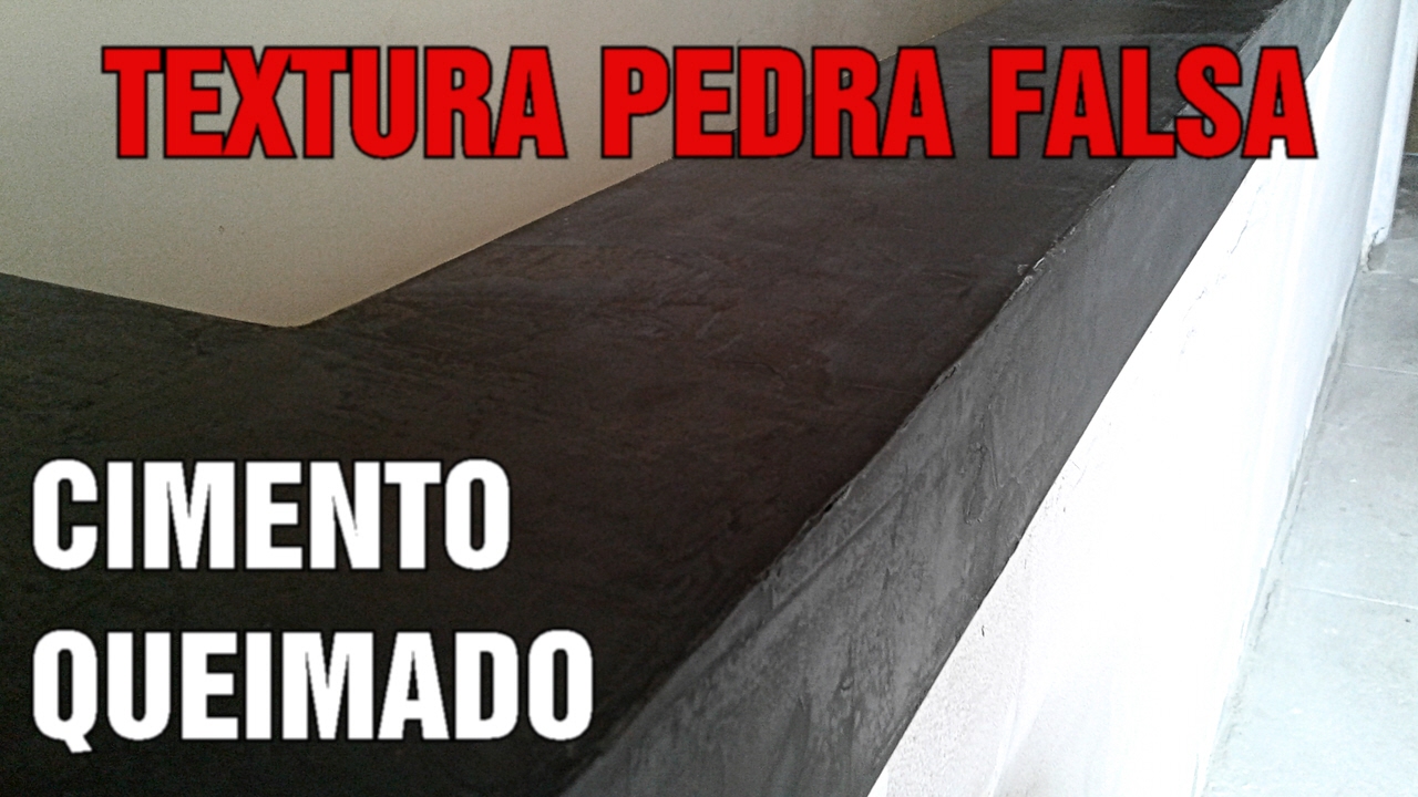 Como Fazer Textura Pedra Fake Cimento Queimado