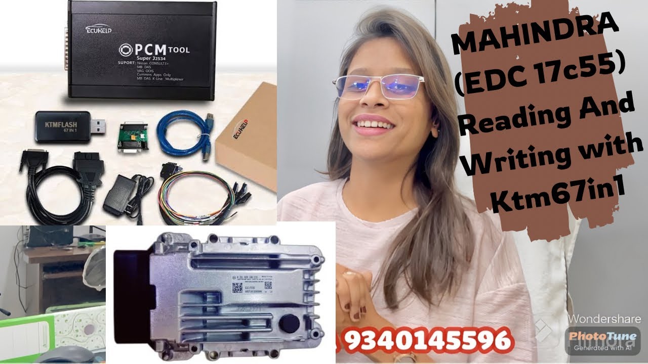 MAHINDRA EDC17c55 ECM READING & WRITING DONE WITH KTM 67IN1#pcmtool #mahindra #edc17c55 #ecm