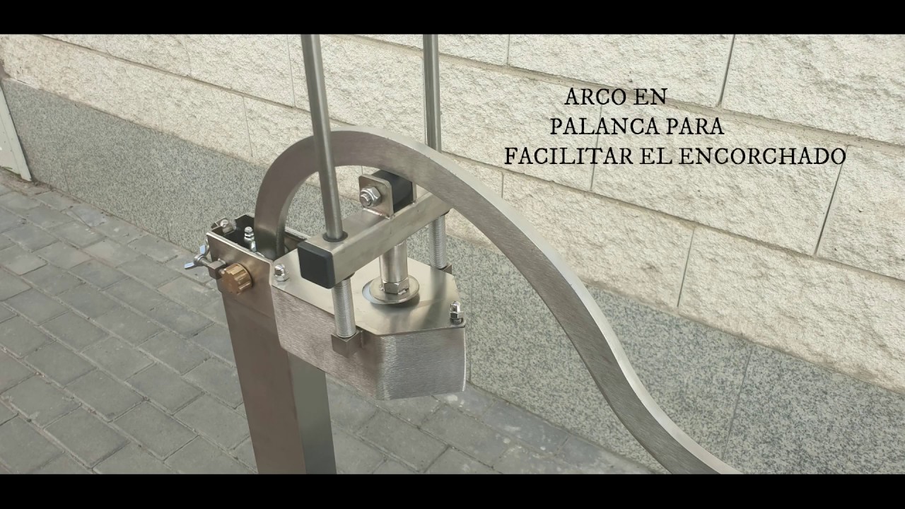 Encorchadora profesional acero inoxidable