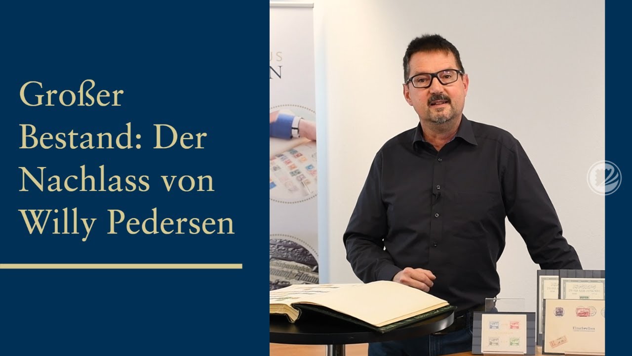 Großer Bestand Briefmarken in der Auktion: Der Nachlass von Willy Pedersen