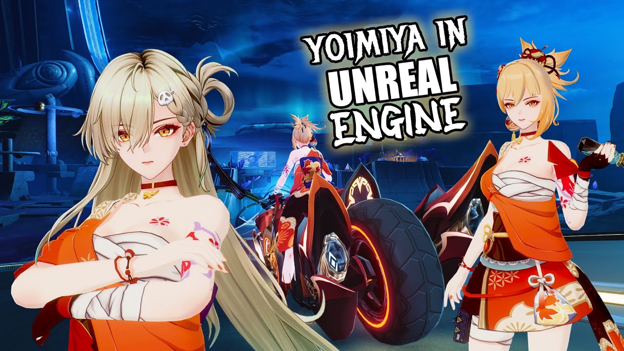 Yoimiya Genshin w Unreal Engine | Zlecenie sk&oacute;rki Lynae od @KinkleGenshin | WUWA3.0