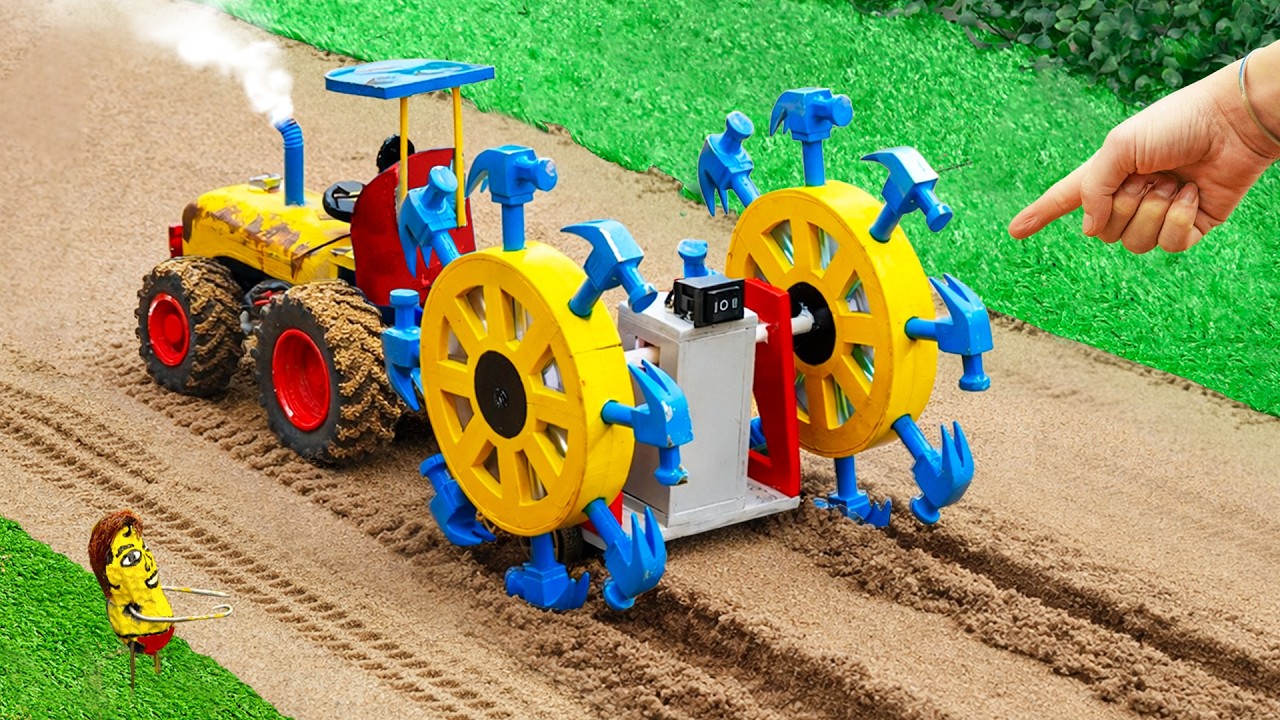 TOP Most Creative DIY Hammer Rotavator for New Tractor John Deere | HP Mini DIY Tractor