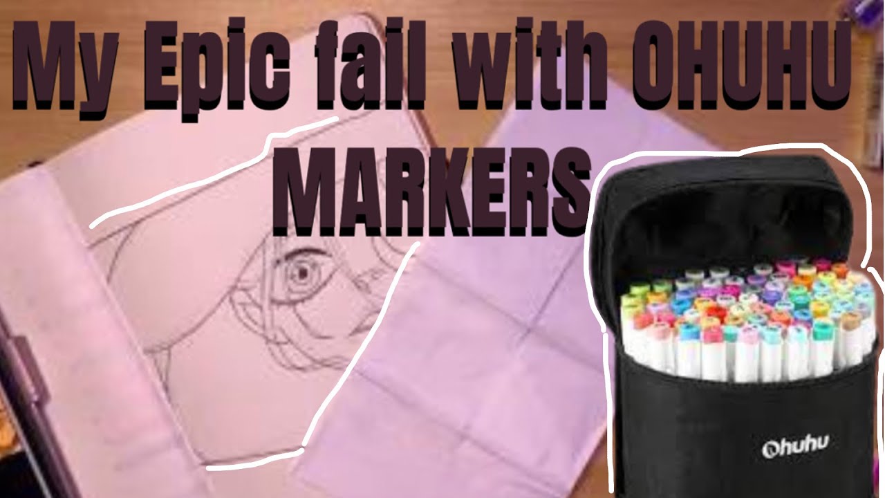 I tried Ohuhu markers as a BEGINNER ARTIST| MessyGirl Diaries