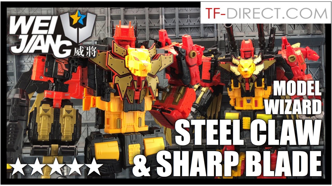 Wei Jiang Model Wizard SHARP BLADE & STEEL CLAW Sky Soarer Combined Mode Transformers POTP Predaking