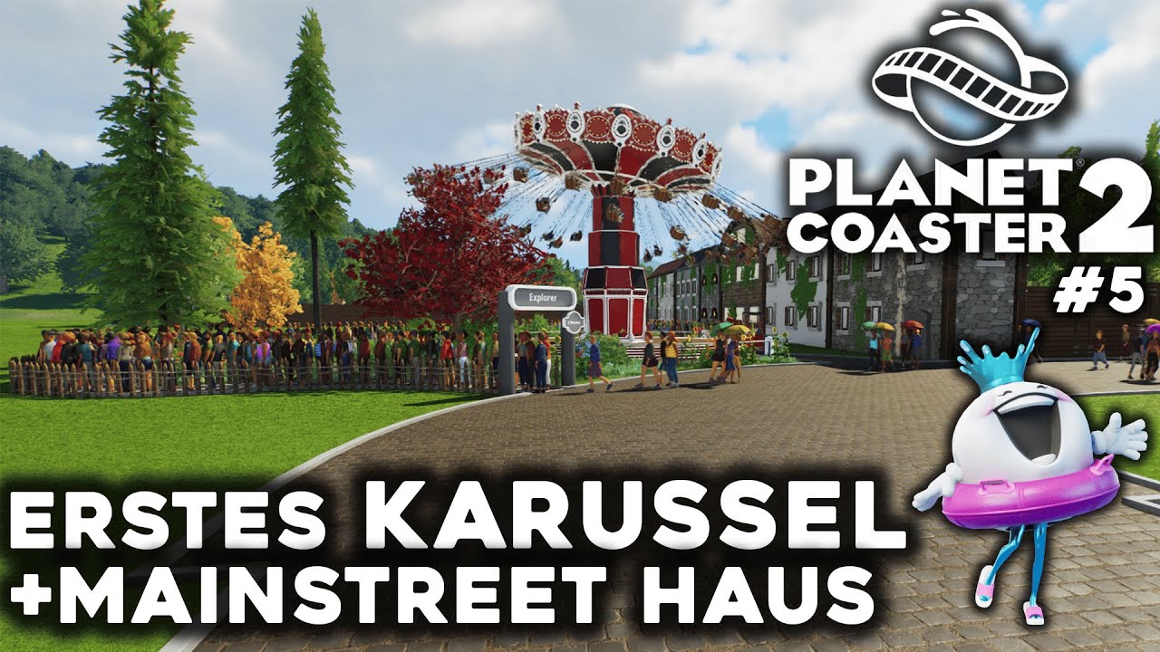 Bau des ersten KARUSSEL+Mainstreet Hauses |Planet Coaster 2 Sandbox Speedbuild [Adventurelandia]| #5