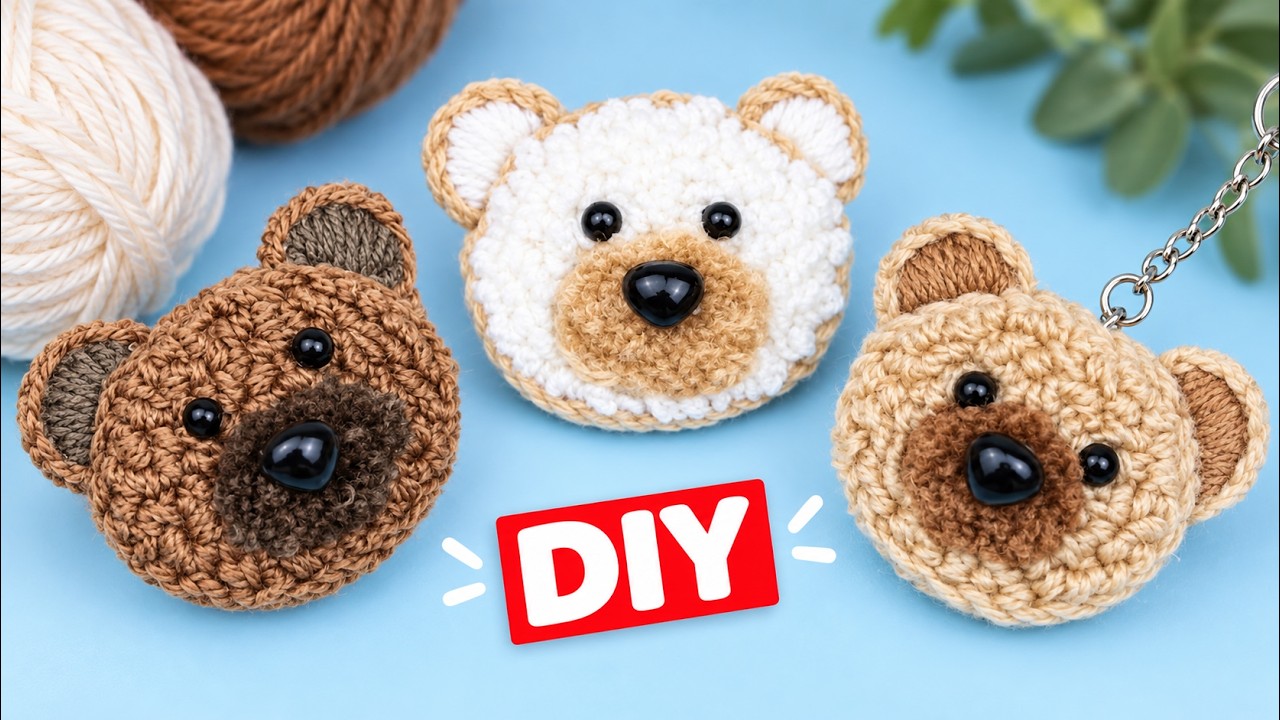 Вам понравится делать Кудрявого Мишку из Остатков Пряжи 🐻 Рукоделие, которое расслабляет💛