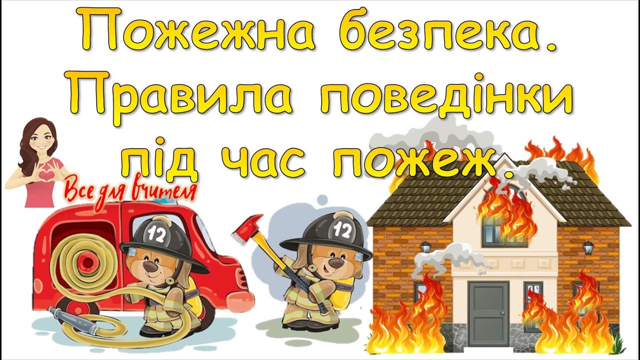 Пожежна безпека. Правила поведінки під час пожежі (відео-огляд презентації)