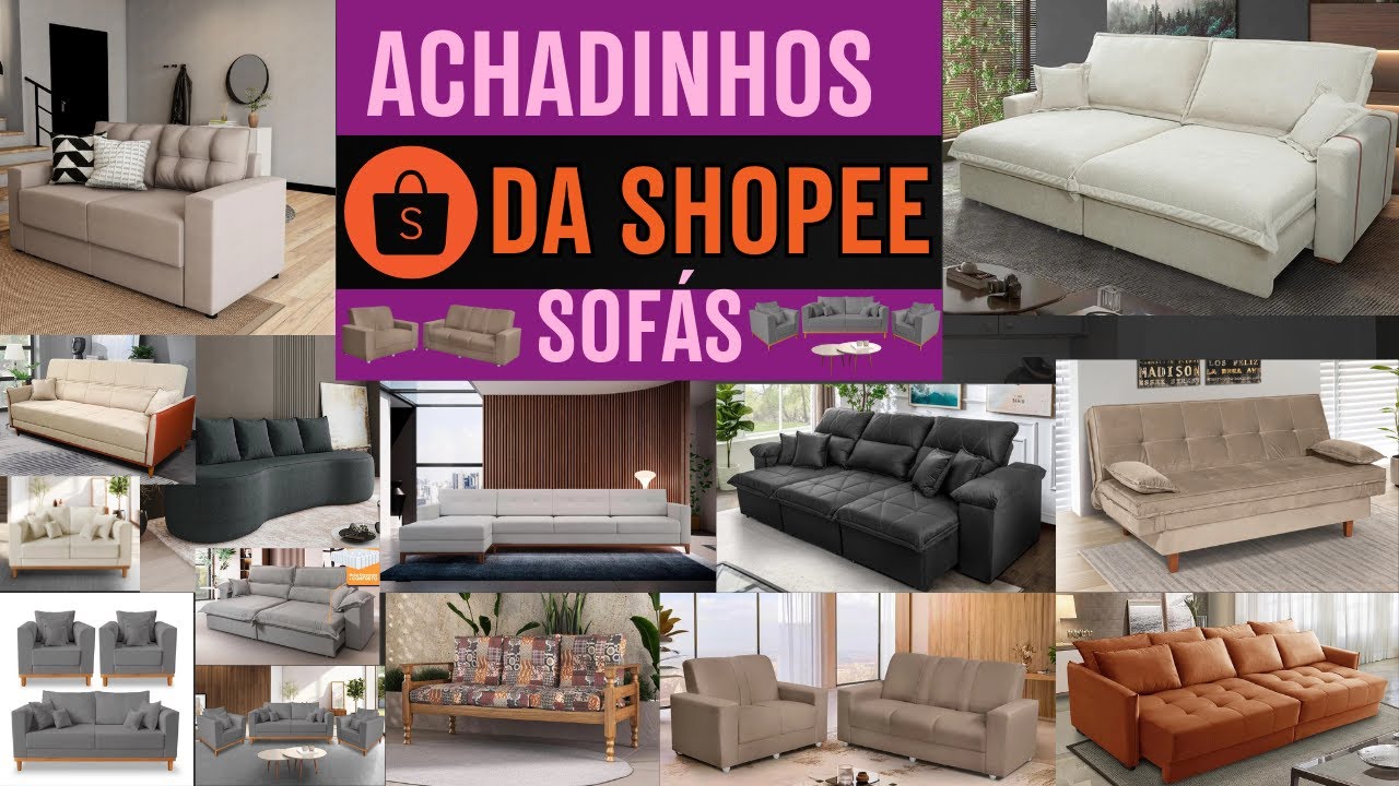 OS MELHORES sofás da Shopee  em promoção!
