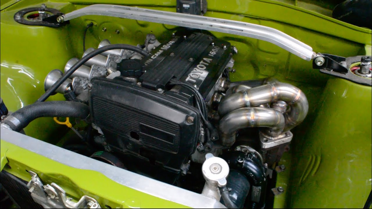 Toyota KP61 Starlet 4AGE - Exhaust Manifold Fabrication