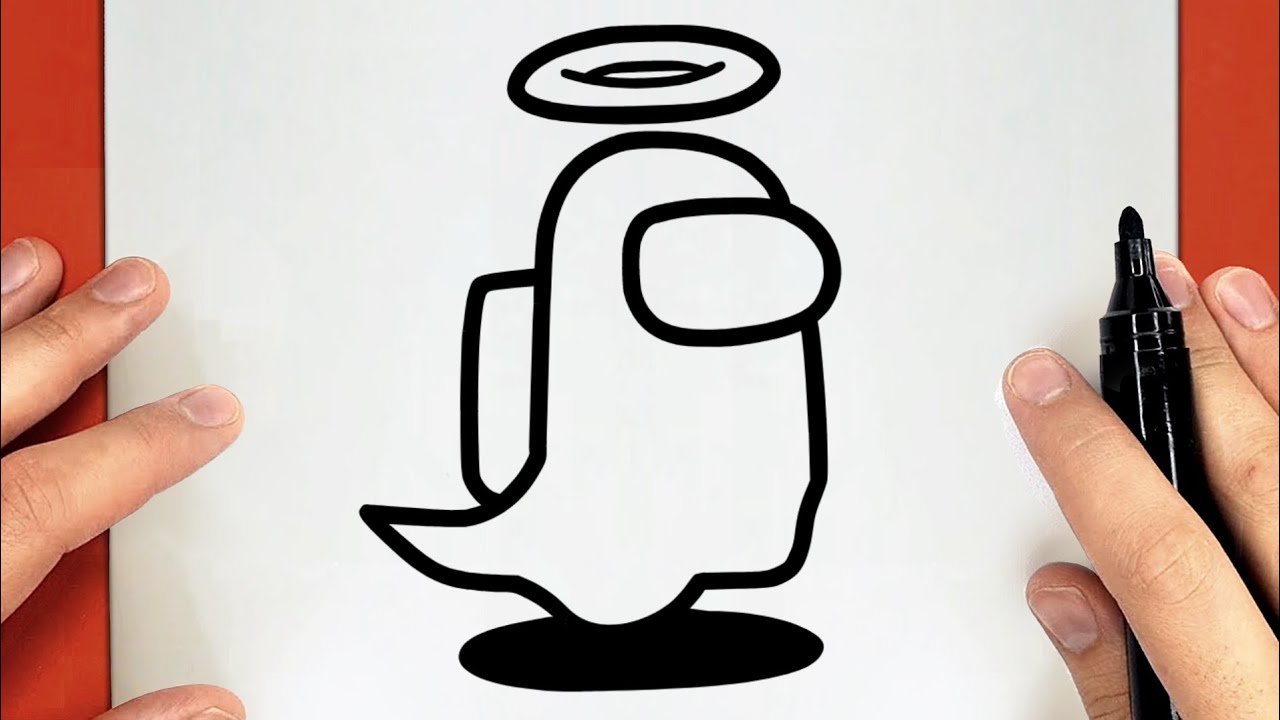How to Draw Among Us Ghost | Among Us Drawing | Drawing For Beginners Easy Step by Step