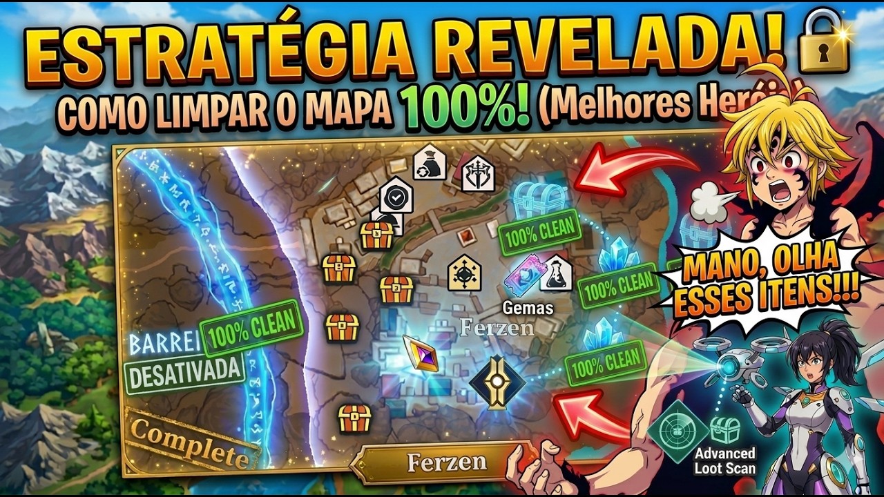 ESTRATÉGIA REVELADA! 🔓 VEJA TODOS os Baús e Minérios no MAPA | The Seven Deadly Sins: Origin 7DS