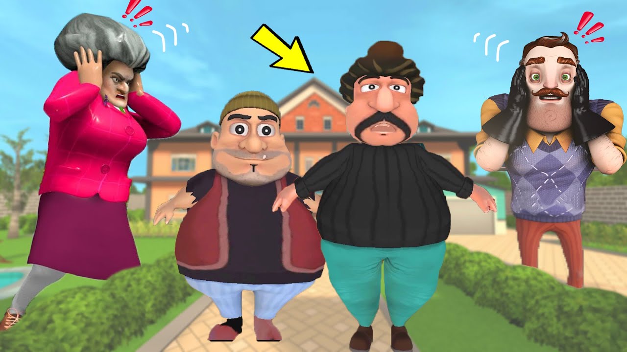 ŞİŞKO HIRSIZ KUZENLER PATLADI 😂 Scary Robber - Scary Teacher - Hello Neighbor