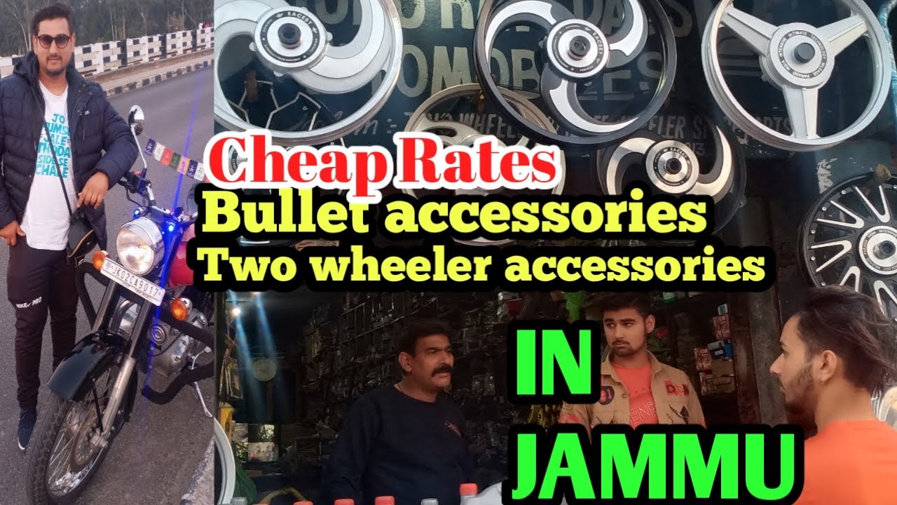 Cheap Bullet accessories in jammu/alloy wheels/headlights/projector lights/two wheeler accessories.!