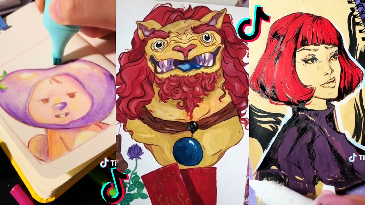 ART SKETCHBOOK 📖🎨 TIKTOK compilation #59