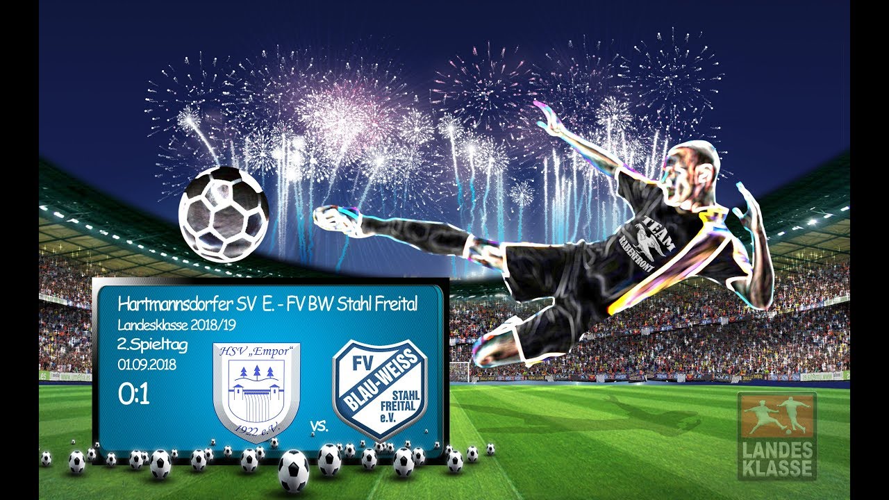 2.Spieltag / Landesklasse - (2018/19) / Hartmannsdorfer SV - FV Blau Weiß Stahl Freital 0:1