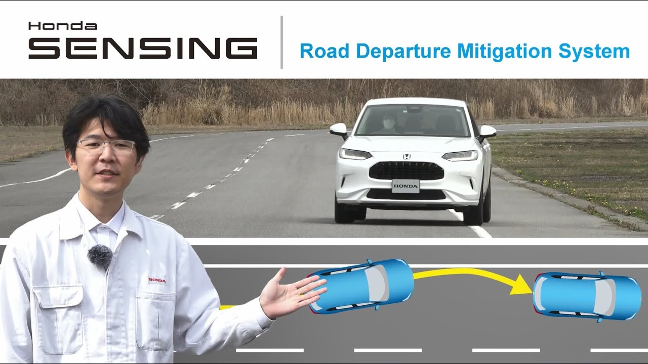 Система предотвращения съезда с дороги Honda SENSING