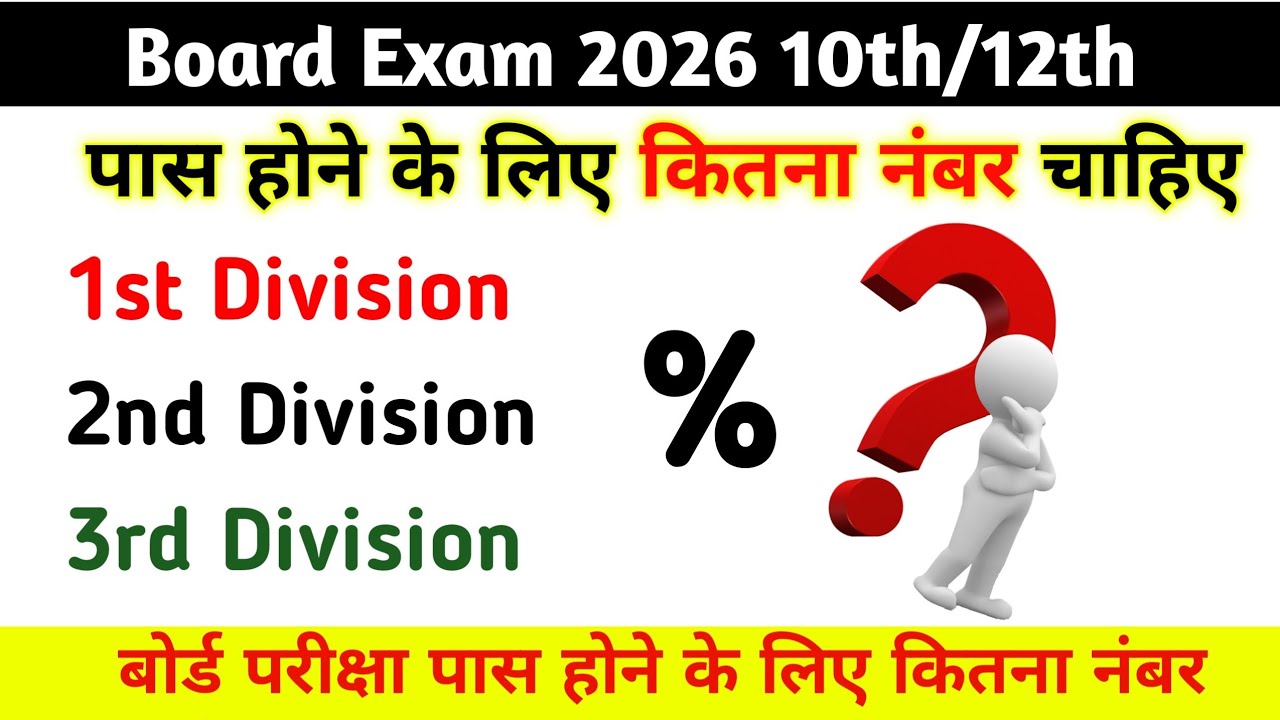 Board Exam 2026 pass hone ke liye kitne marks chahiye | pass marks 2026 | Board exam pass marks