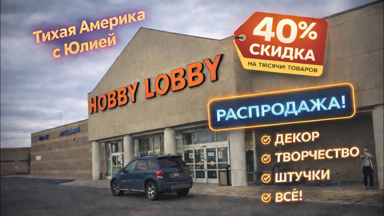 Hobby Lobby в Америке 🇺🇸 40% скидки | Тихая Америка с Юлией.