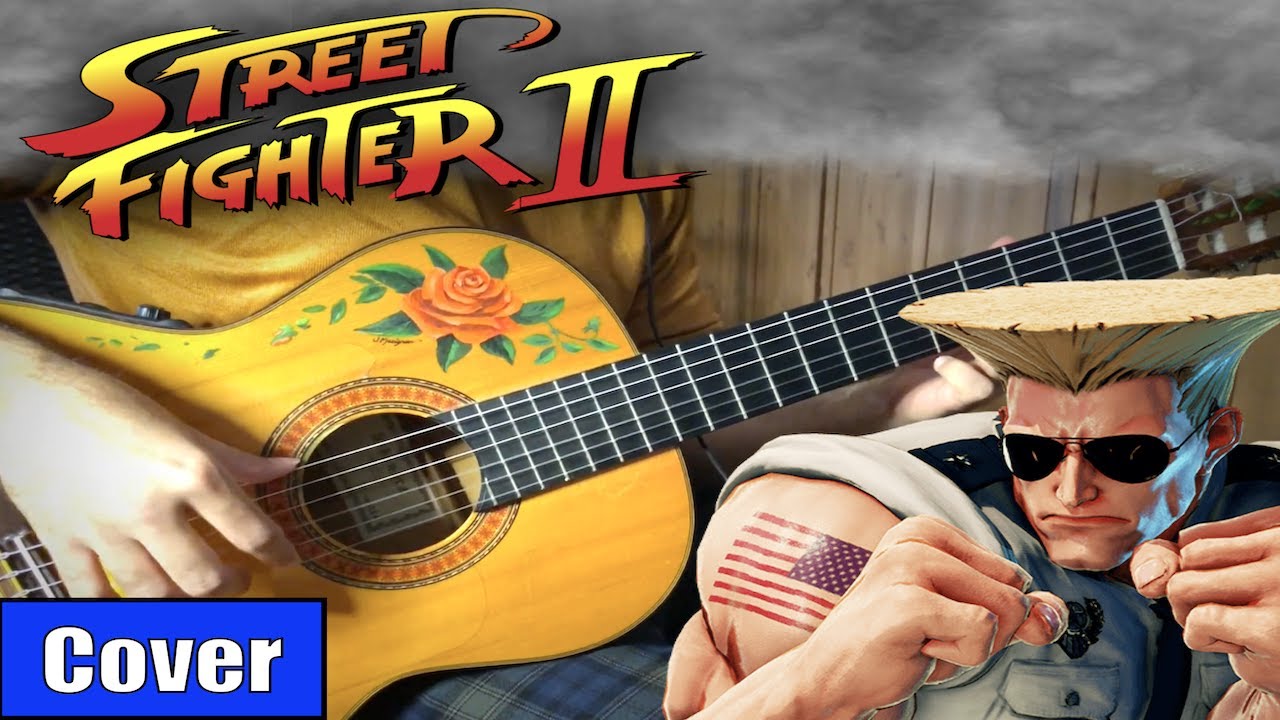 GUILE STREET FIGHTER meets flamenco gipsy guitarist GUITAR COVER